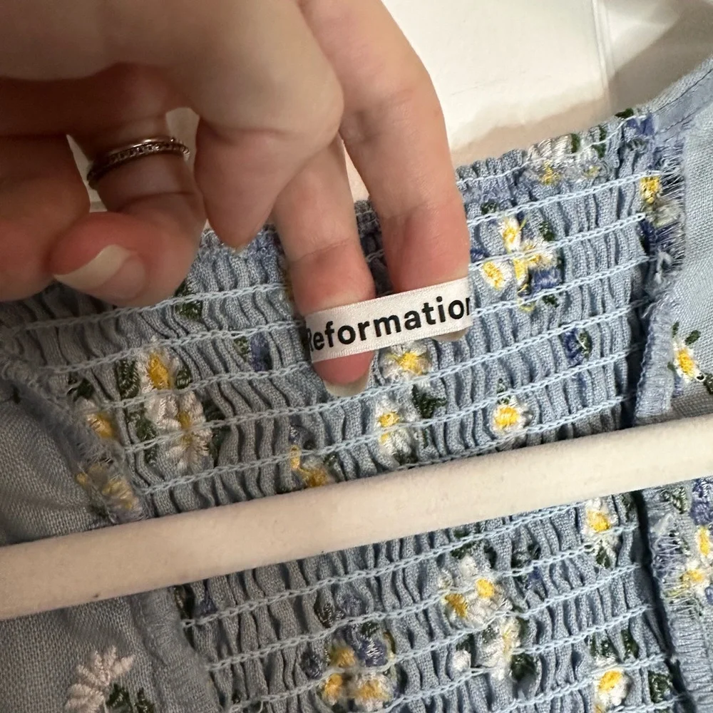 Reformation Stilton Linen Top - Picture 3 of 7